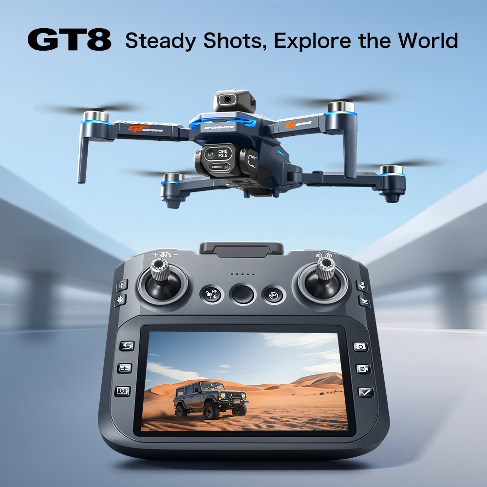 طائرة بدون طيار GT8 ماكس قابلة - مراجعة Drone Video Production وسعره